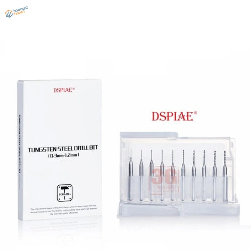 Dspiae VHDS upgraded universal drill 10 tungsten steel bits in case