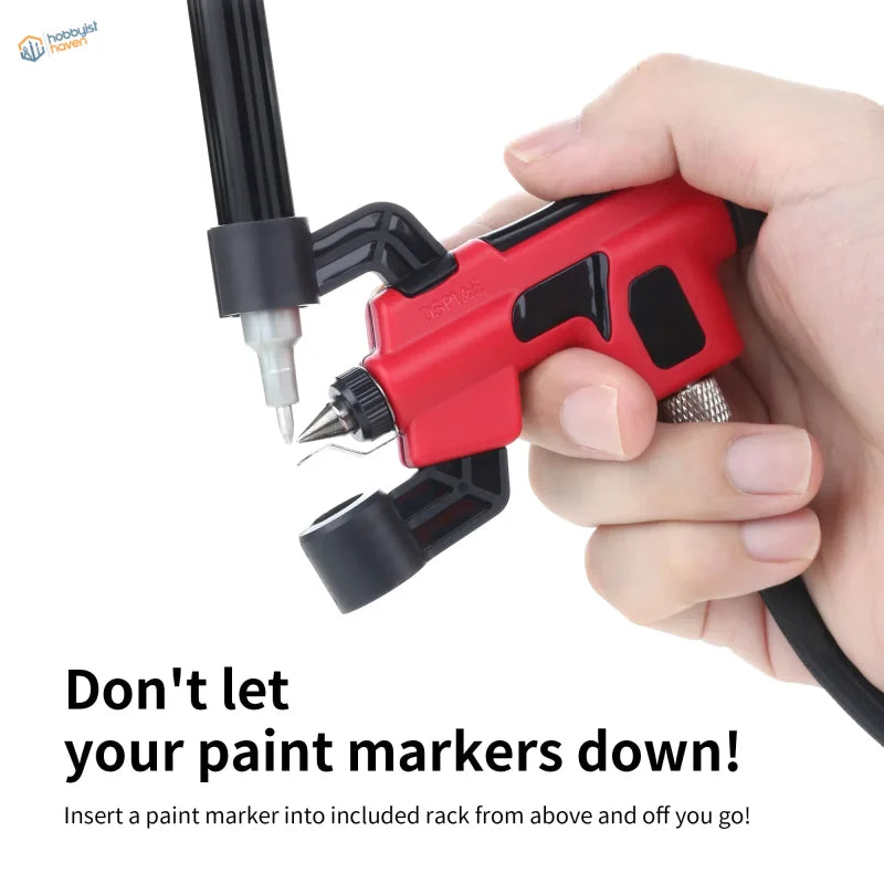 Red black precision paint marker for DSPIAE Wash-free Airbrush