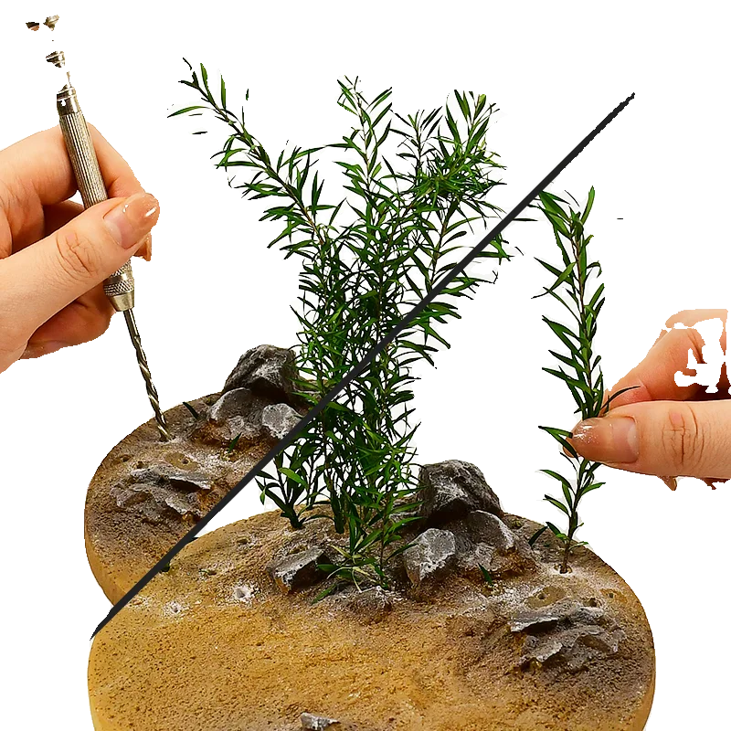 10pcs 100-150mm miniature reed plants with needle leaves for scale modeling tools