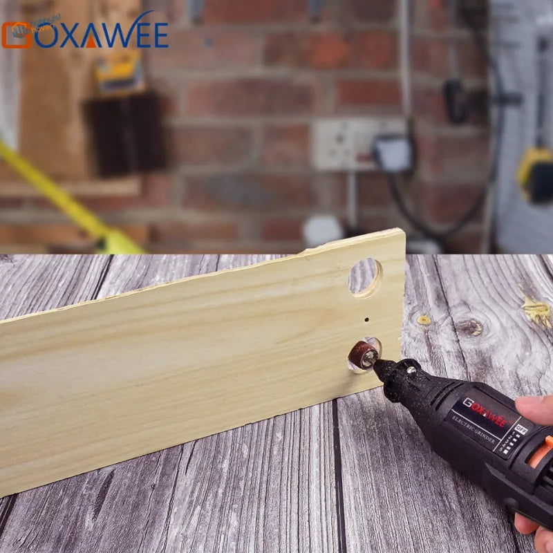 Black goxawee electric mini drill with 220V EU plug grinding wood