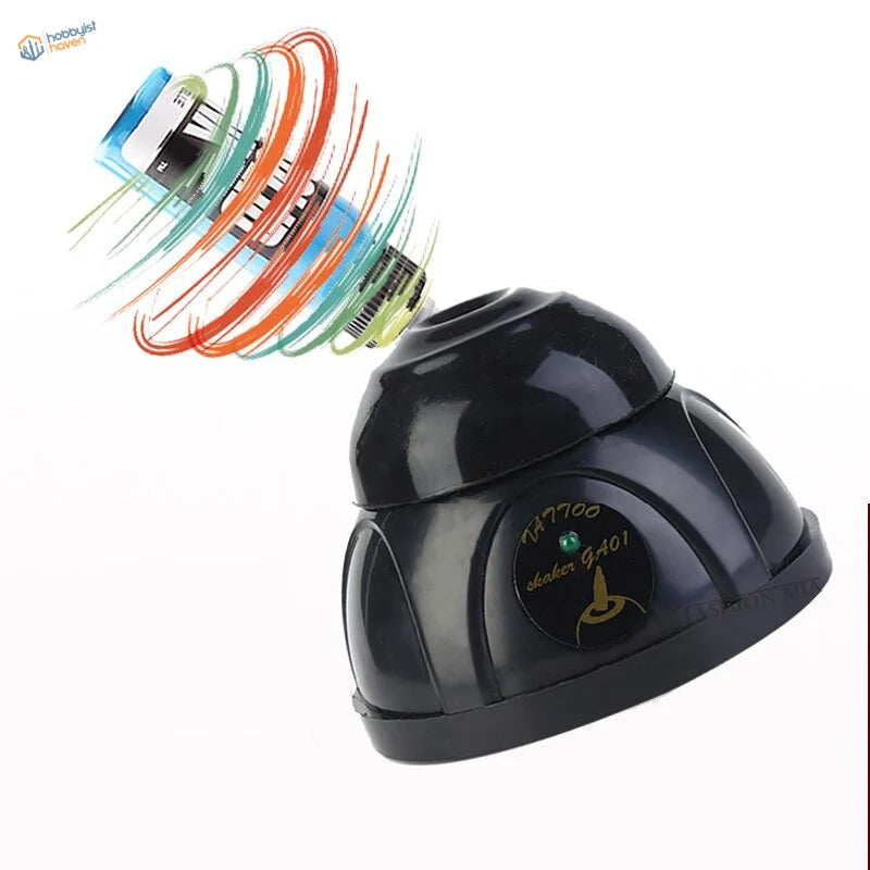 Electric paint vortex shaker GA01 with swirling colorful coils