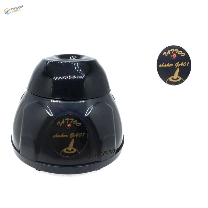 Black glossy Electric Paint Vortex Shaker GA01 with gold logo