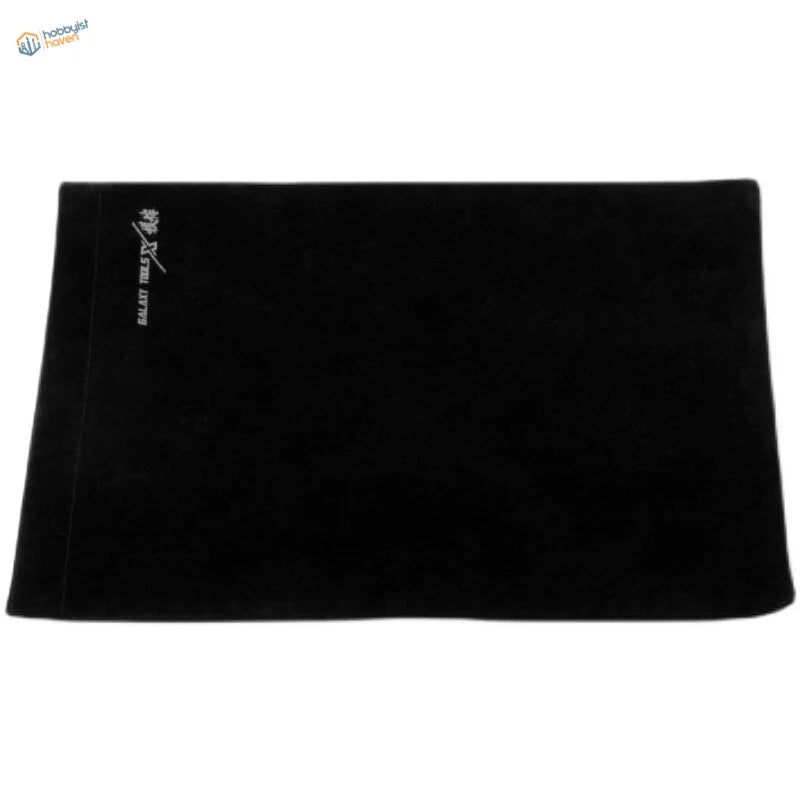 Black electrostatic cloth for sanding dust removal with embroidered logo