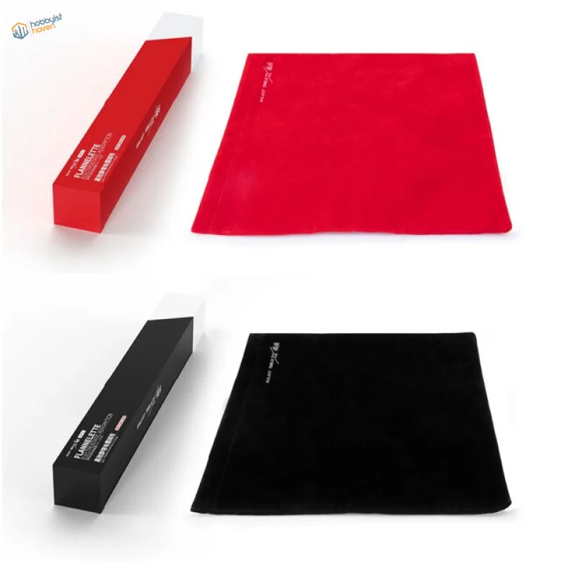 Red black velvet flageolet case sets with boxes for electrostatic cloth sanding dust