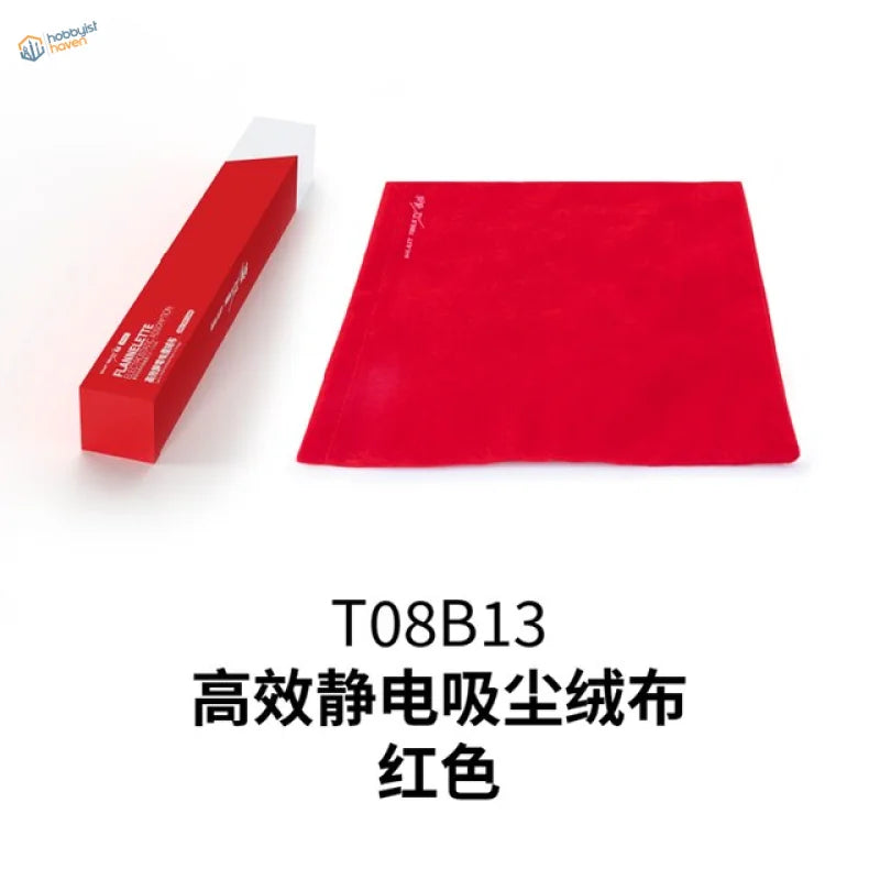Red electrostatic cloth for sanding dust removal in scale modeling