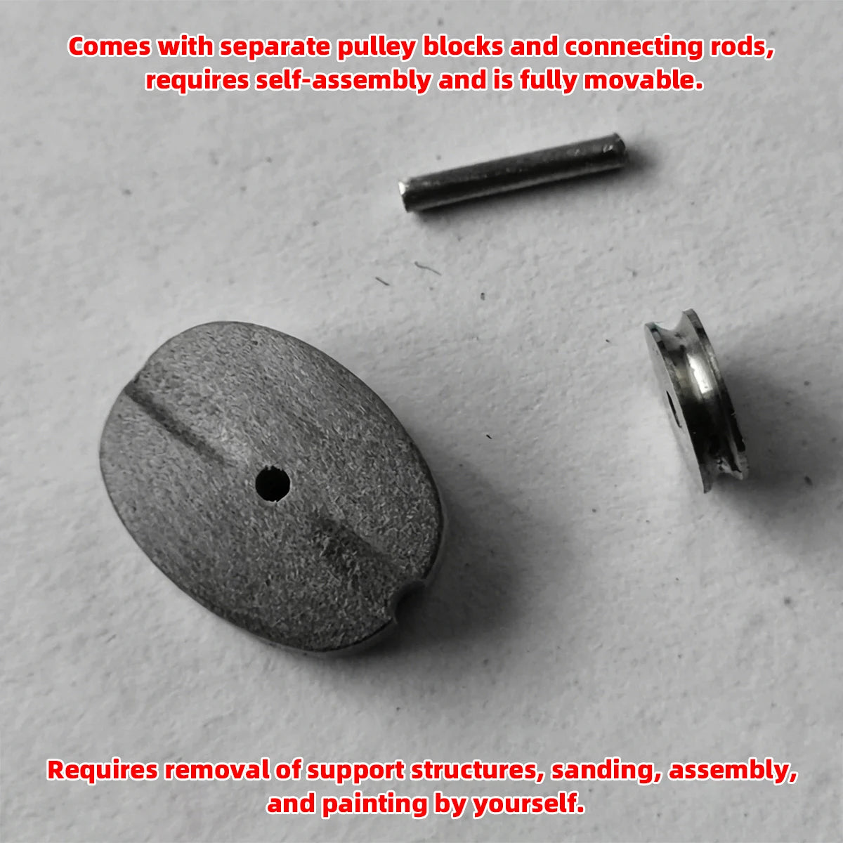 Cormake 3D-Printed Rigging Pulleys for Ship Models