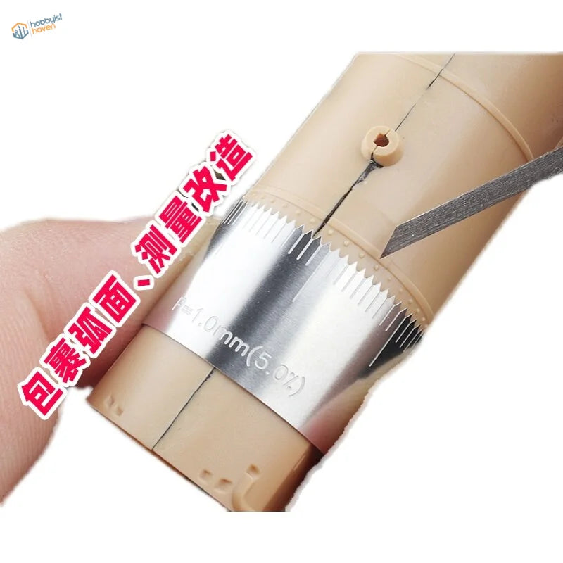Flexible Equidistant Marking Engraving Guide for curved surface scale modeling tools