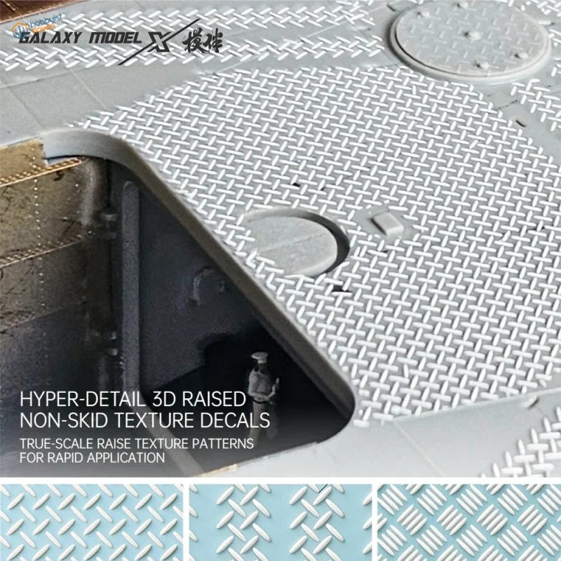 Galaxy Model 3D Non-Skid Texture Decals (12 Patterns Available)