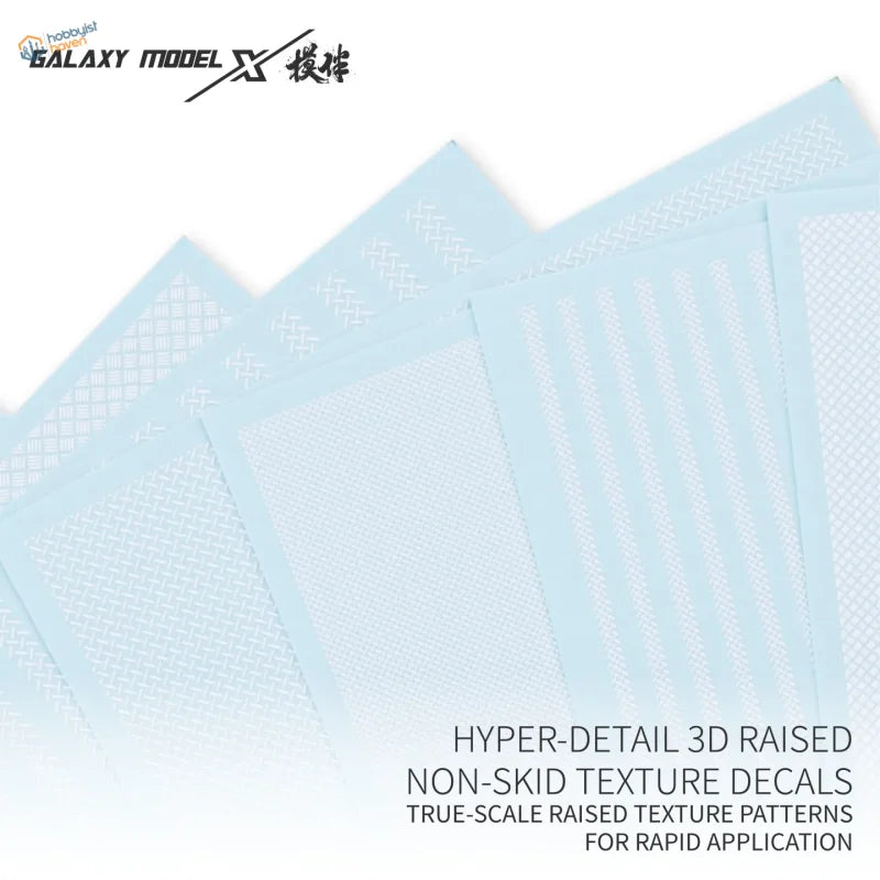 Galaxy Model 3D Non-Skid Texture Decals (12 Patterns Available)