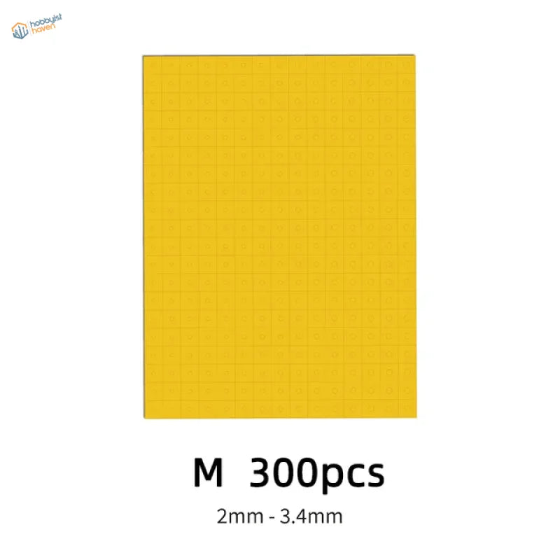 Galaxy model precision hobby mask circles: yellow sticky trap sheets, 300 pcs, 2-3.4mm thick