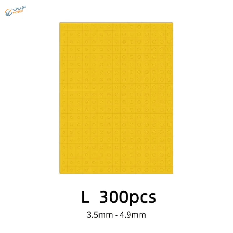 Galaxy model precision hobby mask circles: yellow 3.5-4.9mm silicone dots grid
