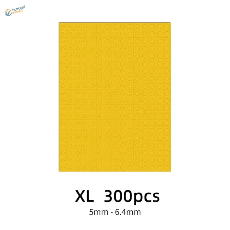 Galaxy Model yellow XL tactile dots, 300 mask circles per pack