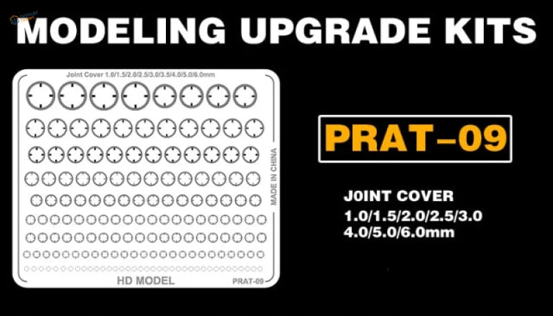 Prat-09 joint cover metal etch plates kit with white plastic sheet