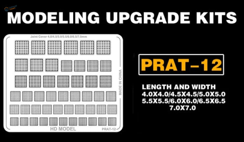 Prat-12 Gundam metal etch plates with white grid sheet upgrade kit
