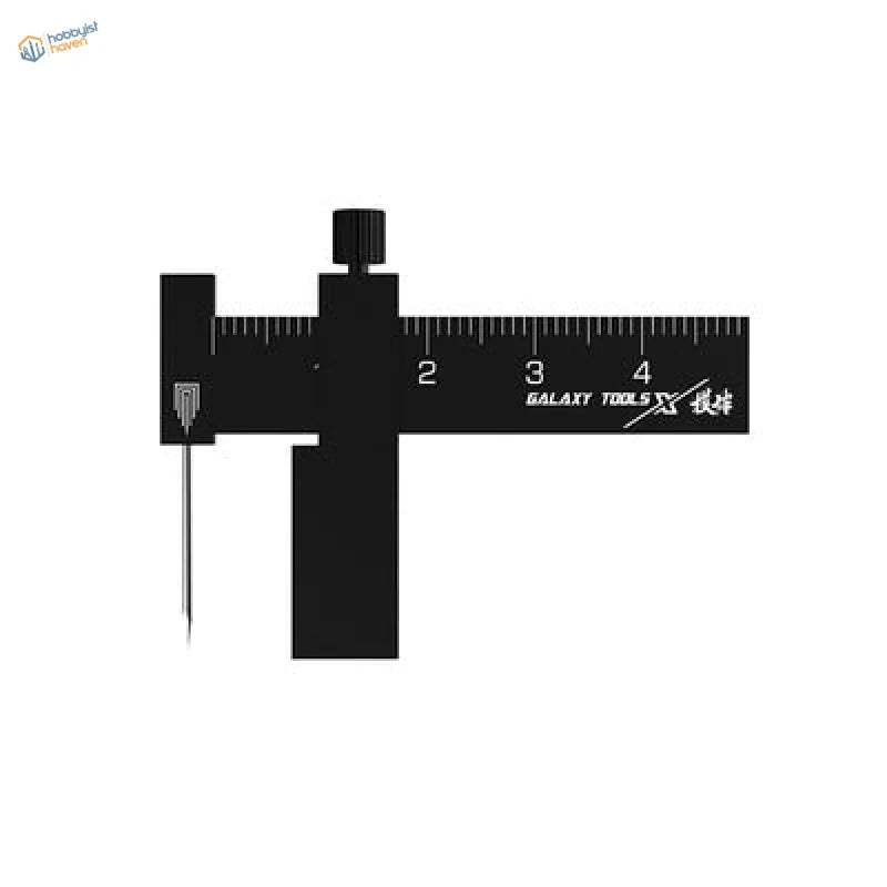 Black galaxy Gundam line carving tool with precision gauge