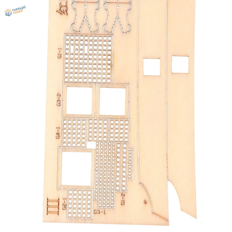 Halcon 1840 1:100 ship model kit laser-cut wooden template