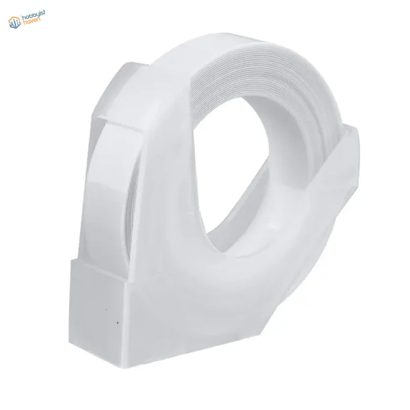Sleek white Hard-Edge Scribing Tape dispenser, precision hobby tool