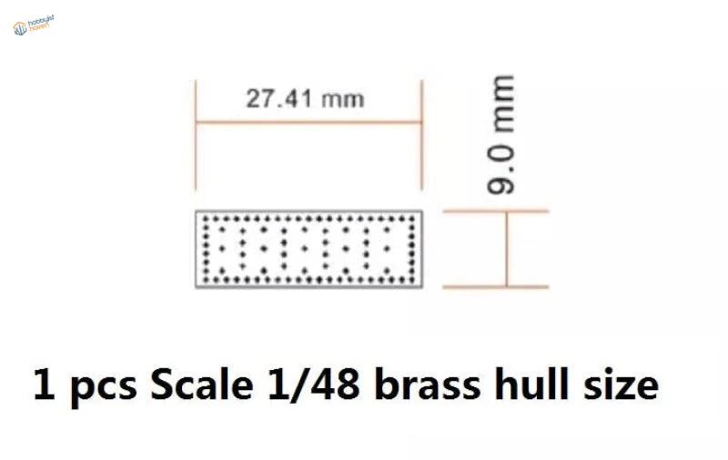 1/96 Harvey 18470 battleship copper hull 1/48 brass scale model, 27.41mm long