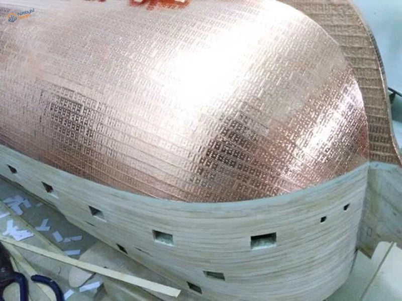 HARVEY 18470 1/96 battleship copper hull textured dome with metallic sheen