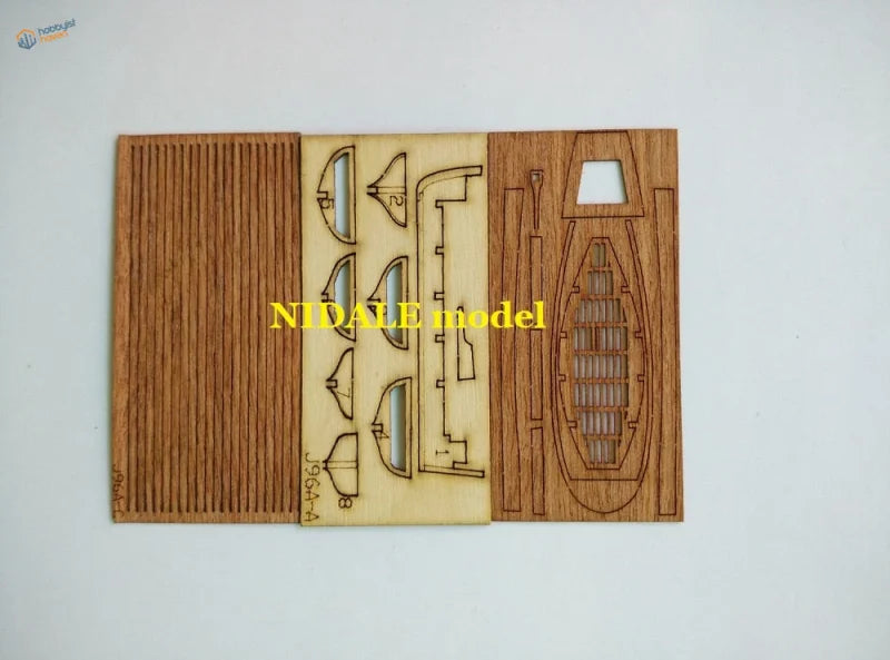Harvey 18470 lifeboat model kit with laser-cut wooden parts