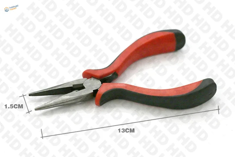 Red black insulated HD pliers for PE metal parts precision hobby scale modeling tools