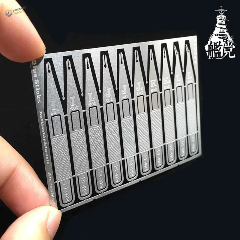 Silver glue stick molds for high precision CA glue applicators and scale modeling tools
