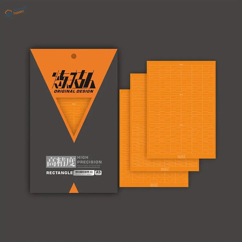 High precision orange A4 scribing tape cutting mat with grid and panel lines