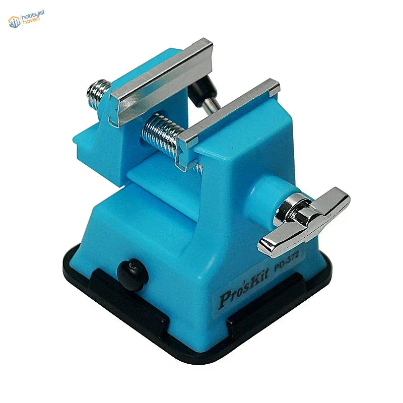 High-quality table mini-vise: ProsKit PD-372 bright blue bench vise