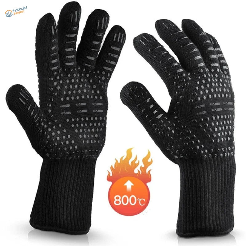 High temperature resistance gloves with 800C grip dots