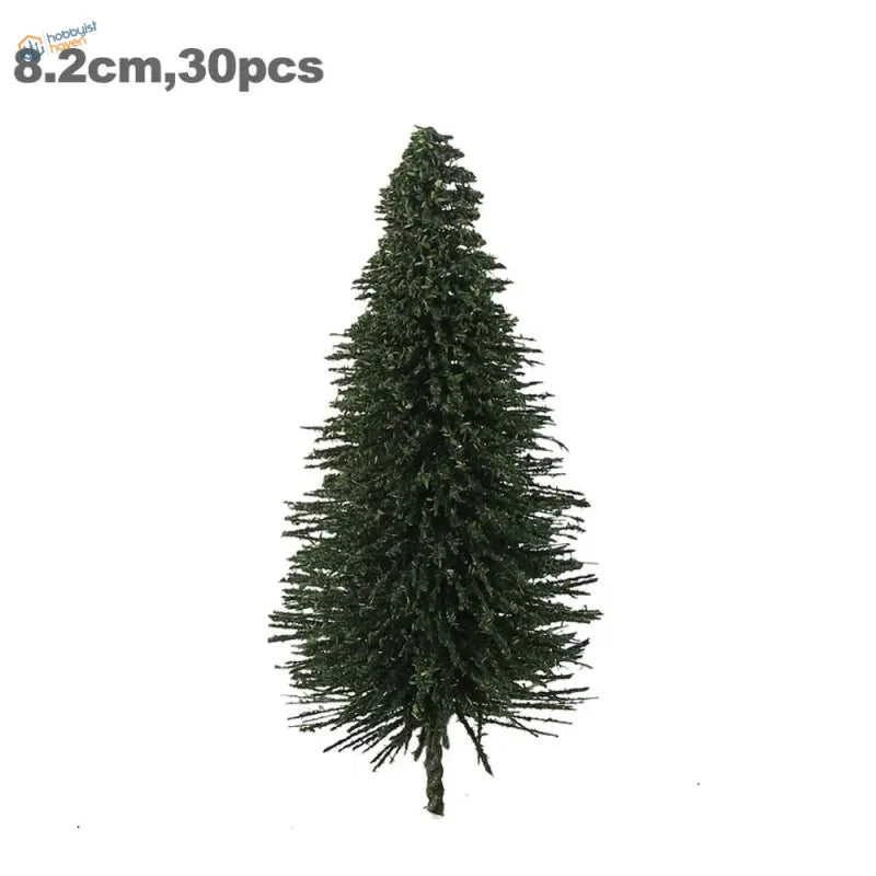Dark green HO scale model tree for landscaping