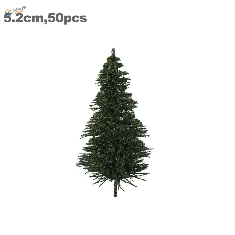 Dark green HO scale model tree for landscaping