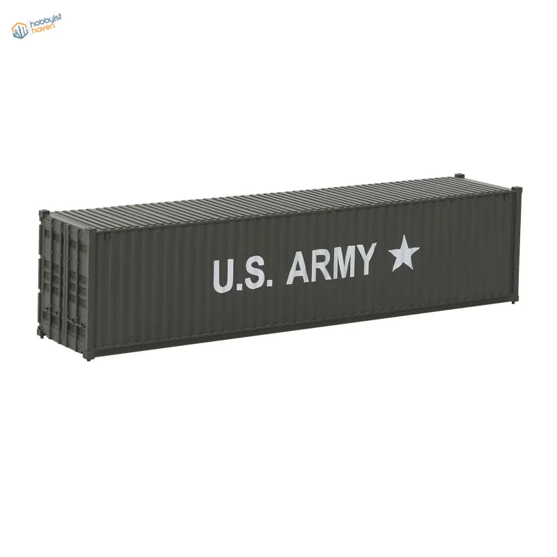 HO scale train model New Shipping Container with Dark green U.S