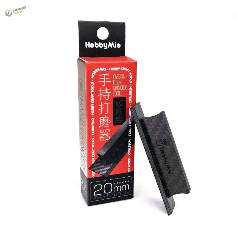 Hobbymie 20mm carbon fiber sanding handle for adhesive sanding paper