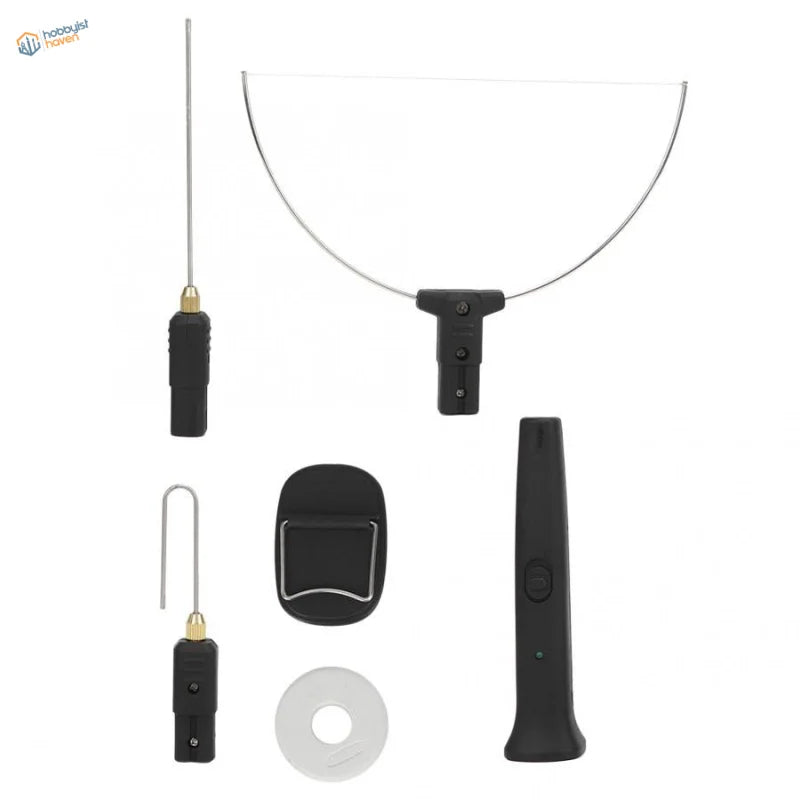 Black-handled precision craft knife set for high density foam cutting