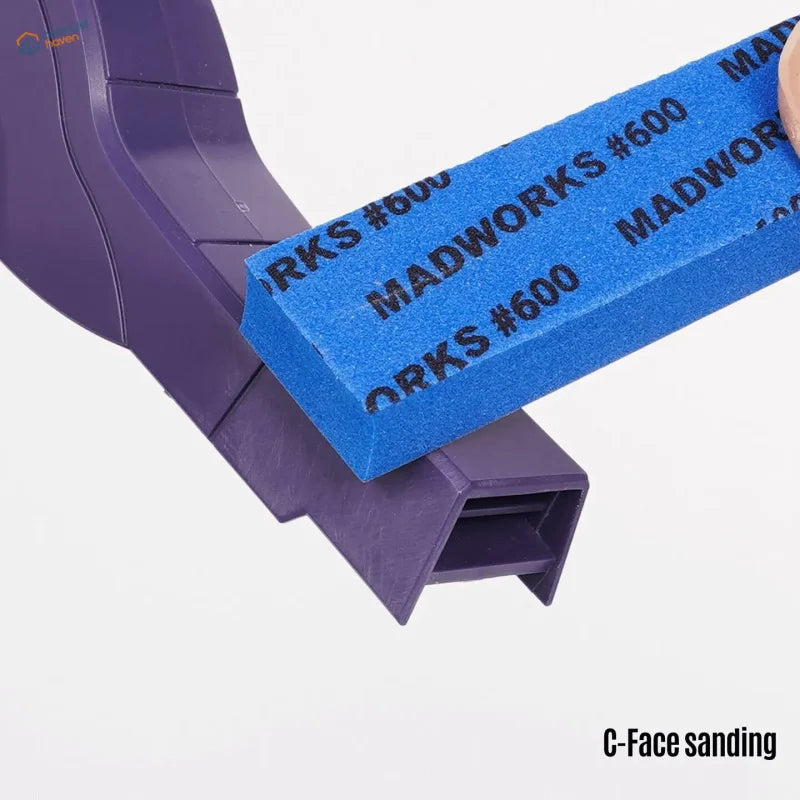 Blue madworks 600 sanding sponge set with foam core delivers efficient c-face sanding in a 5pcs 10mm thick set