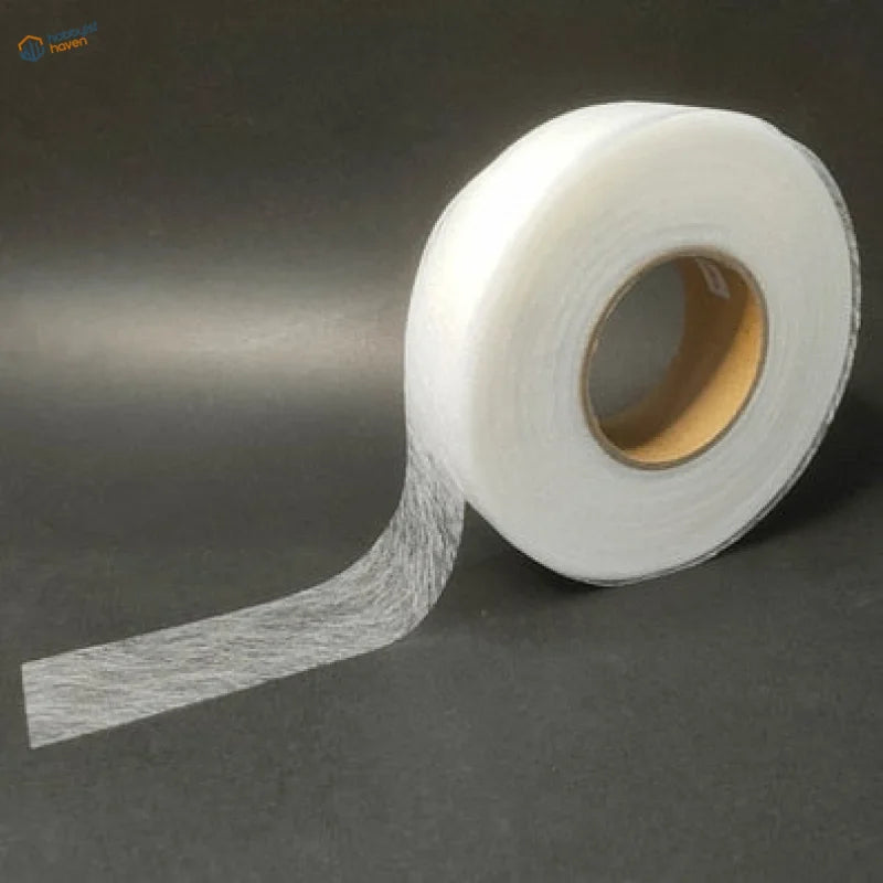 Marbling masking tape roll with white semi-transparent textured surface