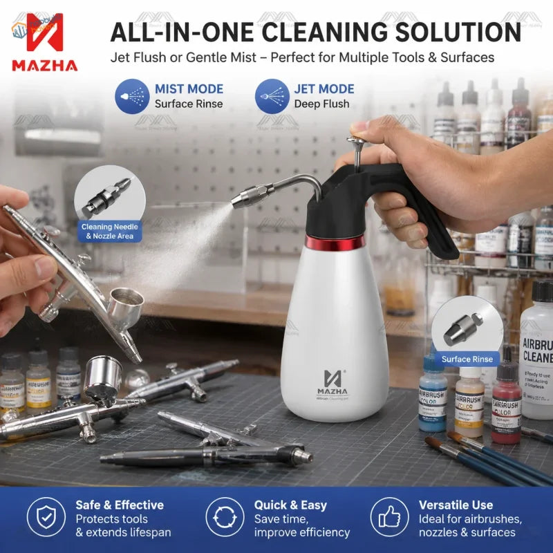 Pot de Nettoyage pour Aérographe Mazha 480ML