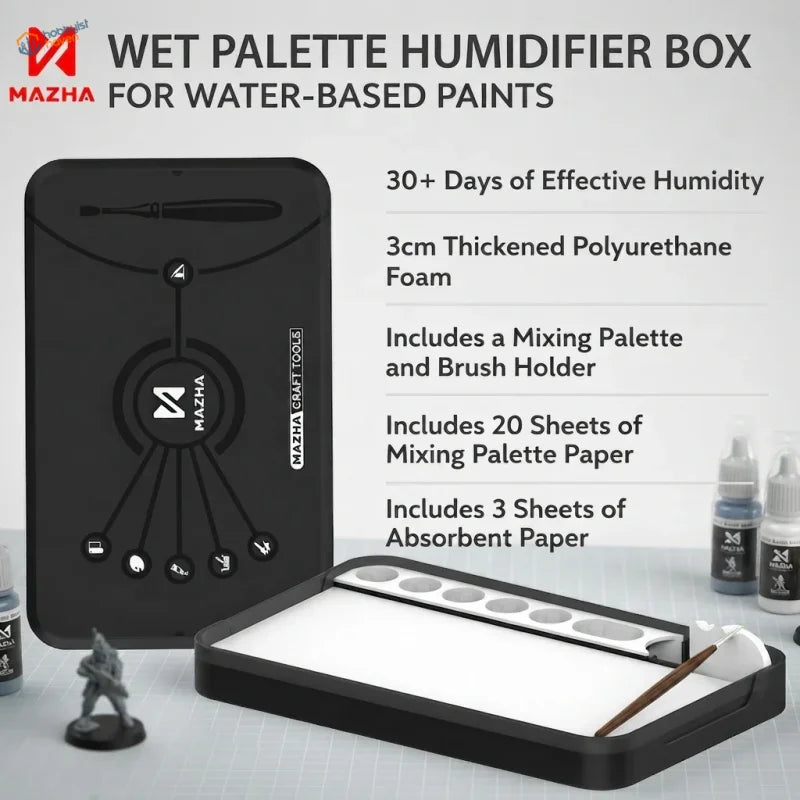 MAZHA wet palette for miniature and model painting