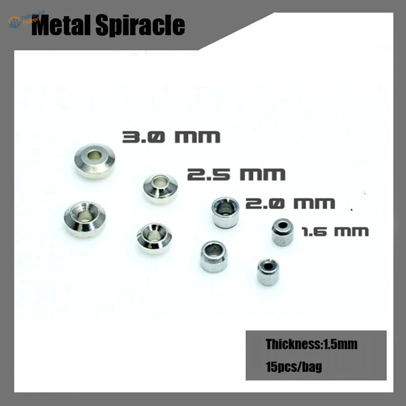 Metal parts for Gunpla: spiral hardware in 3.0mm to 1.6mm diameters