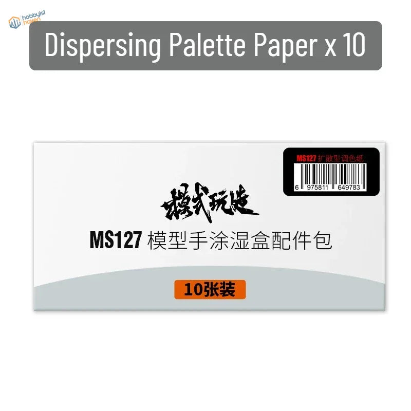 Ms127 model hand-painted wet box accessory pack with ten sheets of dispersing paper for mo shi tools wet palette