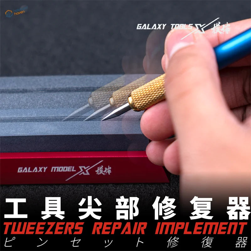 Galaxy Tools model tool tip restorer with blue handle and gold grip