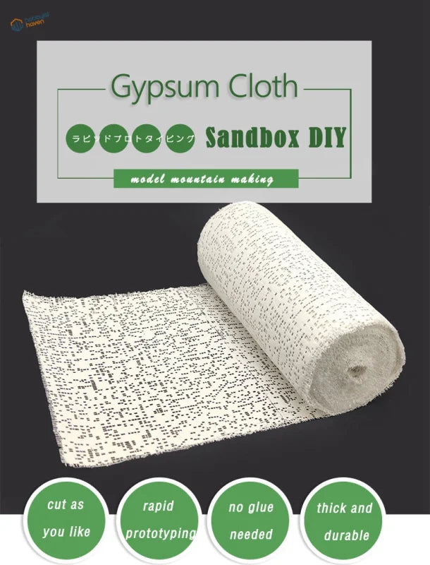White Mountain making plaster cloth roll with fine gauze mesh texture