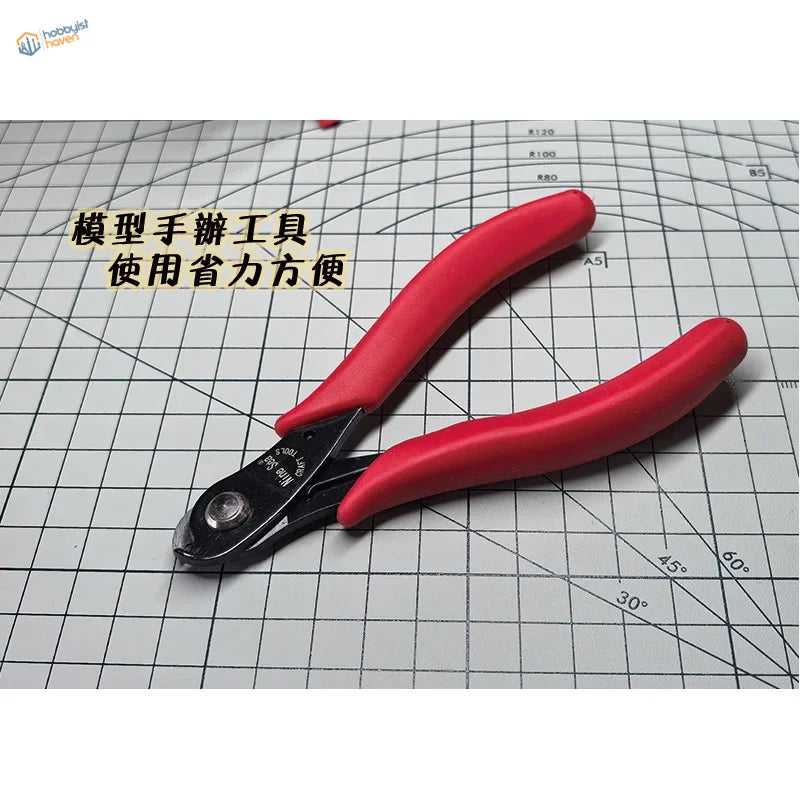 Nine Sea Tools red-handled cutting pliers with black jaws for precision