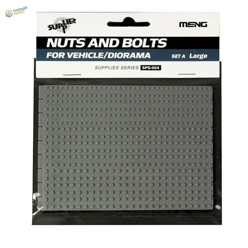 Gray plastic baseplate with studs by Meng for model making accessories