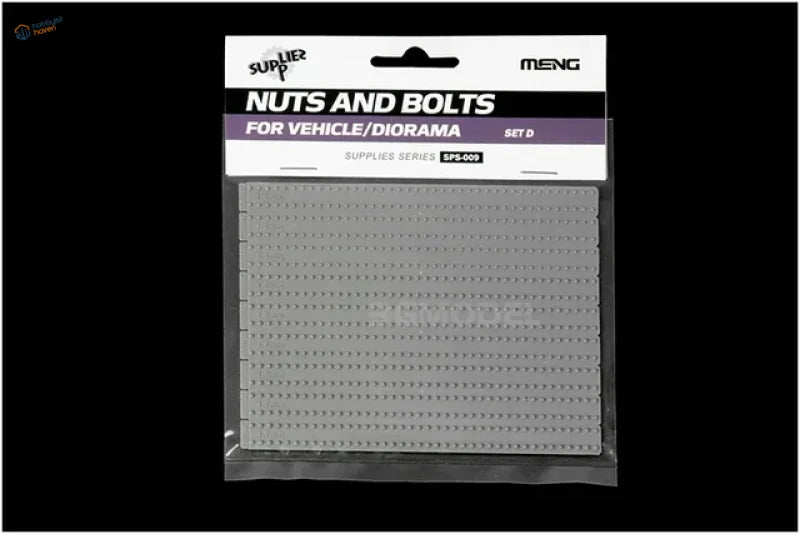 Gray plastic nuts and bolts for AFVs and Gunplas model making accessories