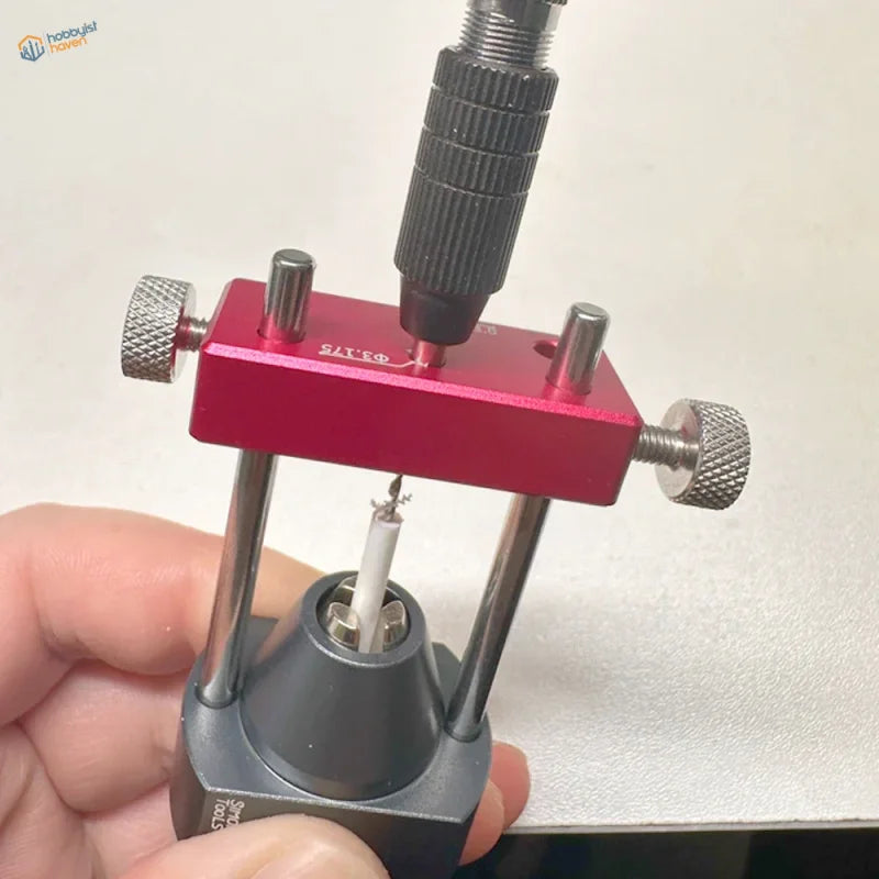 Red silver screwdrivers holder perfect center locator precision hobby tool