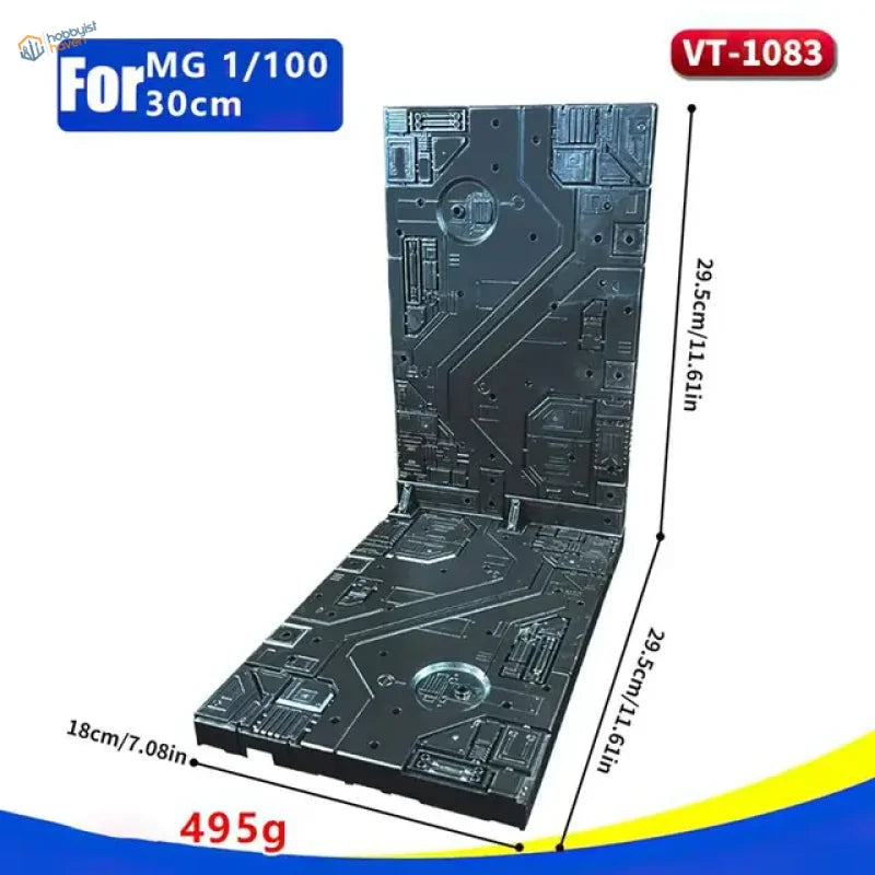 Black Gundam mechanical base model making accessory panel with circuits