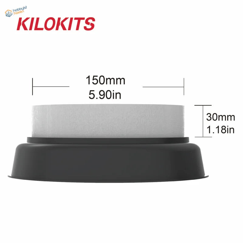 150mm black and white circular eps hard foam sanding pad for Kilokits tools