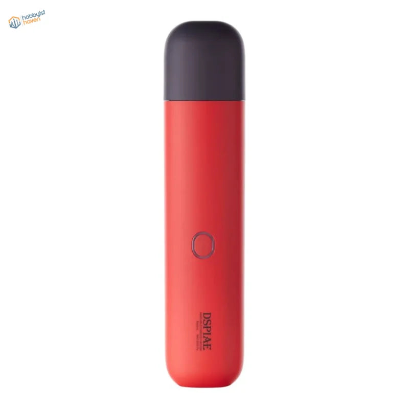 Red dspiaf portable wireless vacuum cleaner with matte black cap