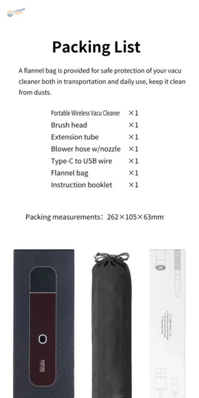 Sleek black maroon portable wireless vacuum cleaner with power button